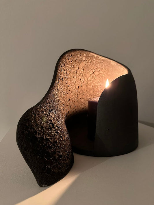 Black Candle Holder